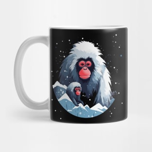Snow Monkey Fathers Day Mug